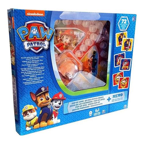 Paw Patrol pop up "ludo" og vendespil 2i1