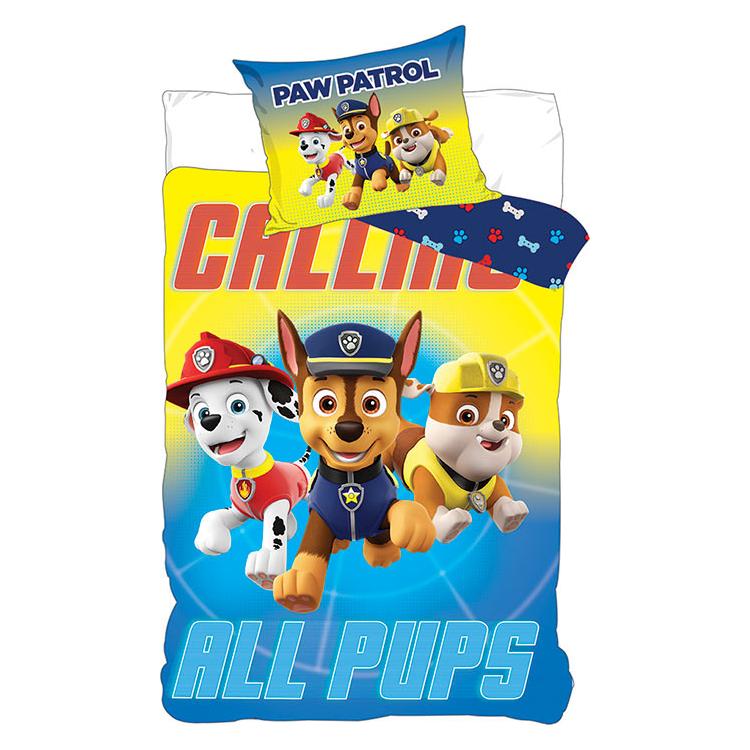 Paw Patrol senior Sengesæt "Calling all pups" 140x200 cm Bomuld