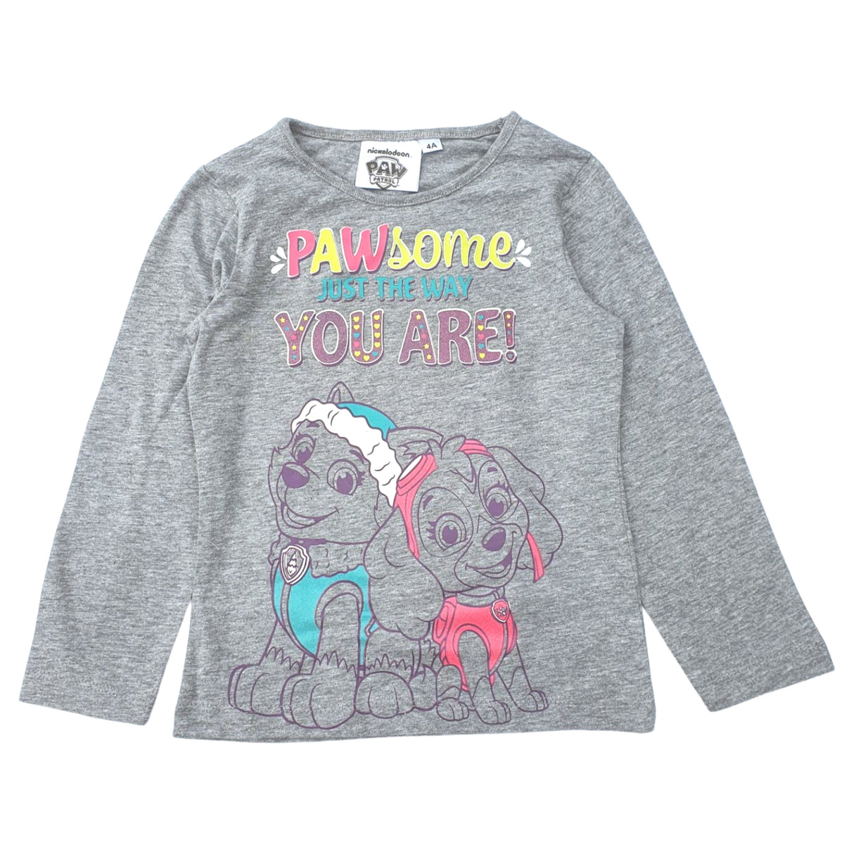 Paw Patrol "Pawsome Just The Way You Are!" Langærmet Grå