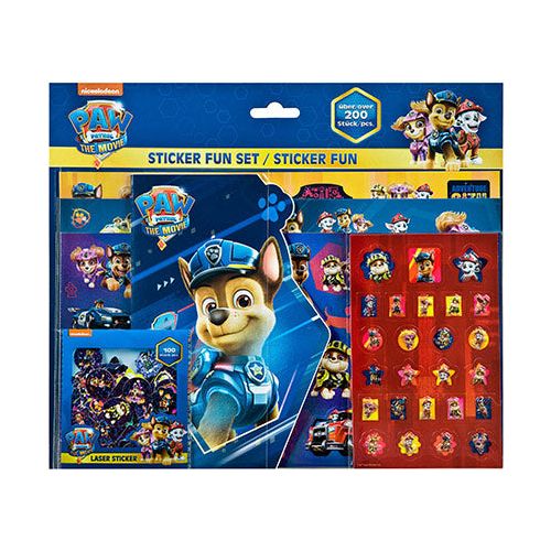 Paw Patrol klistermærkesæt med 200 mærker
