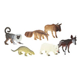 Animal World dyrepakke med 6 dyr 6-8 cm
