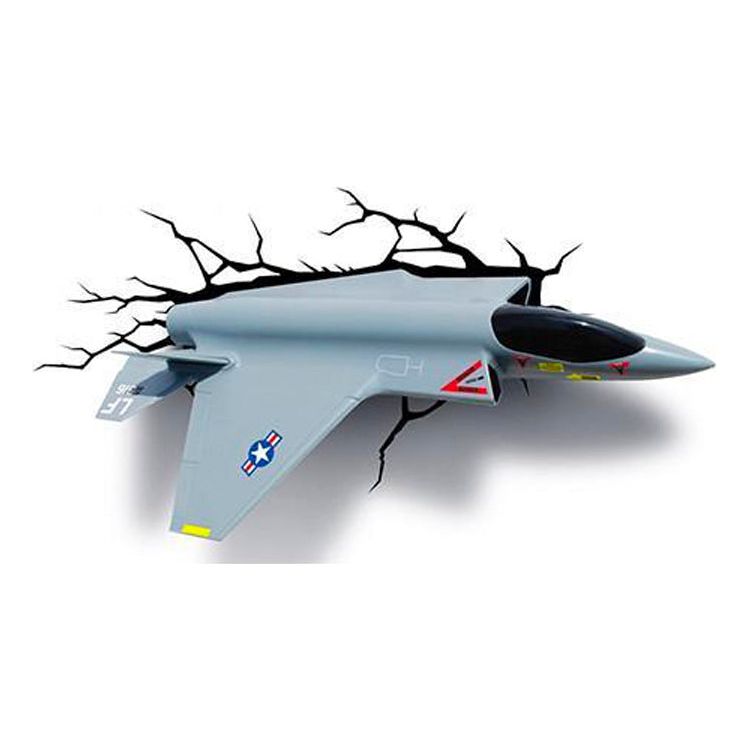 Jetfly 3D Børnelampe 27 cm