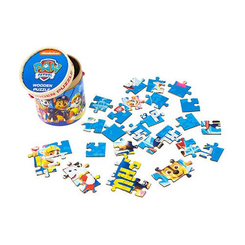 Paw Patrol puslespil i træ æske