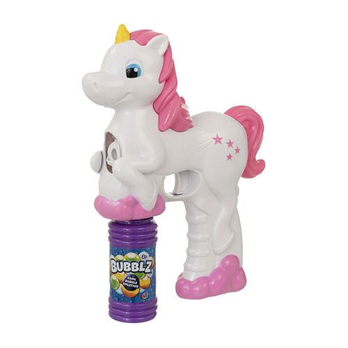 Elektronisk unicorn sæbeboble pistol med lys og lyd