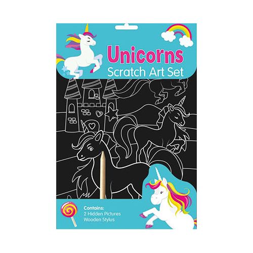 Unicorn Scratch art set