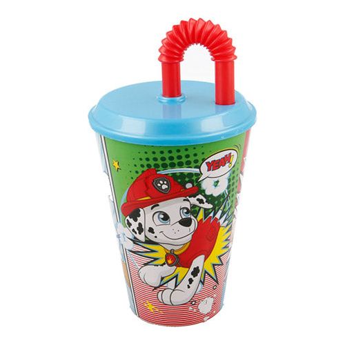 Paw Patrol krus med sugerør 430ML