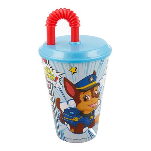 Paw Patrol krus med sugerør 430ML