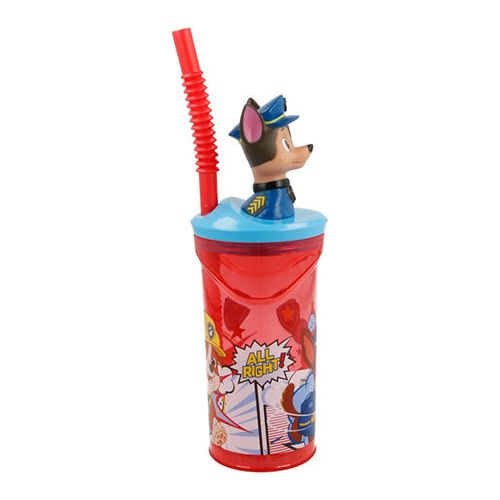 Paw Patrol 3D krus med sugerør 360ML