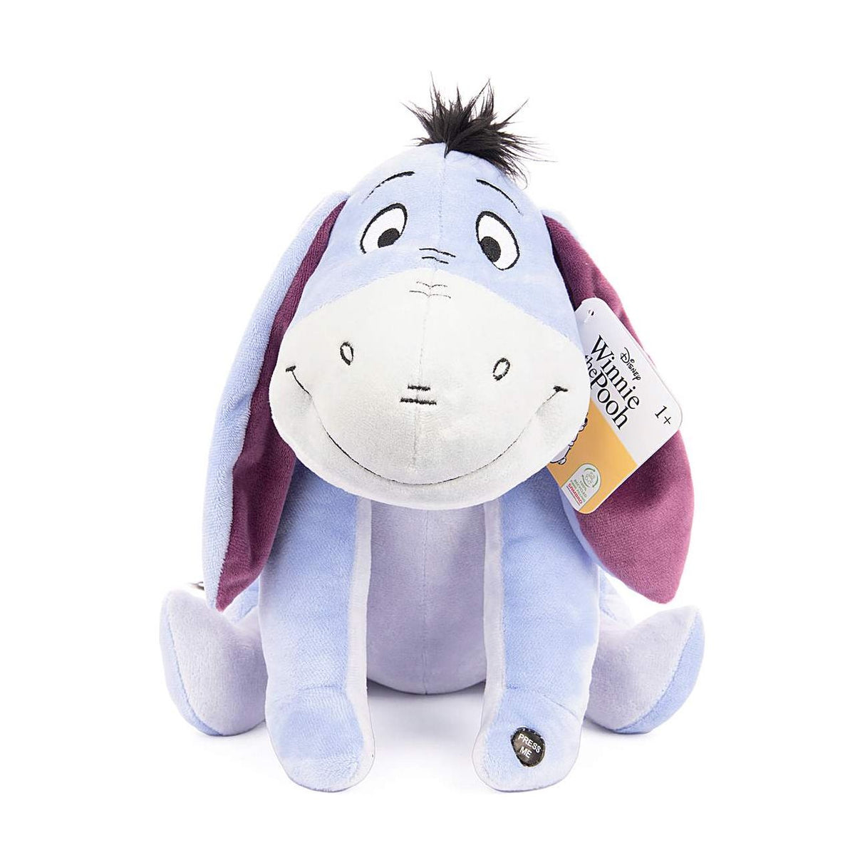 Æsel bamse med lyd måler 30 cm