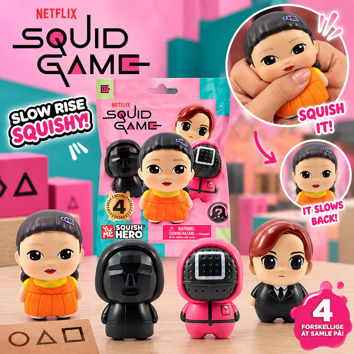 Squid game Slow rise Squishy 17x13 cm (incl indpakning)