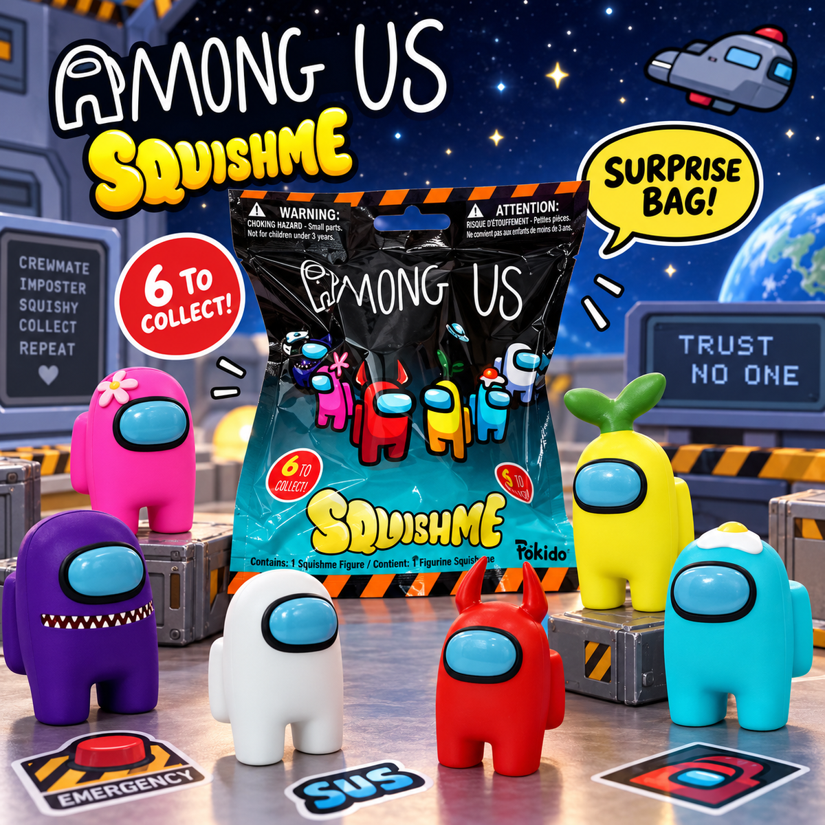 Among us Squishy surprise bag