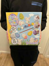 Kreativt sæt med kanin eller kyllinger 16x16 cm (Tilfældig model)