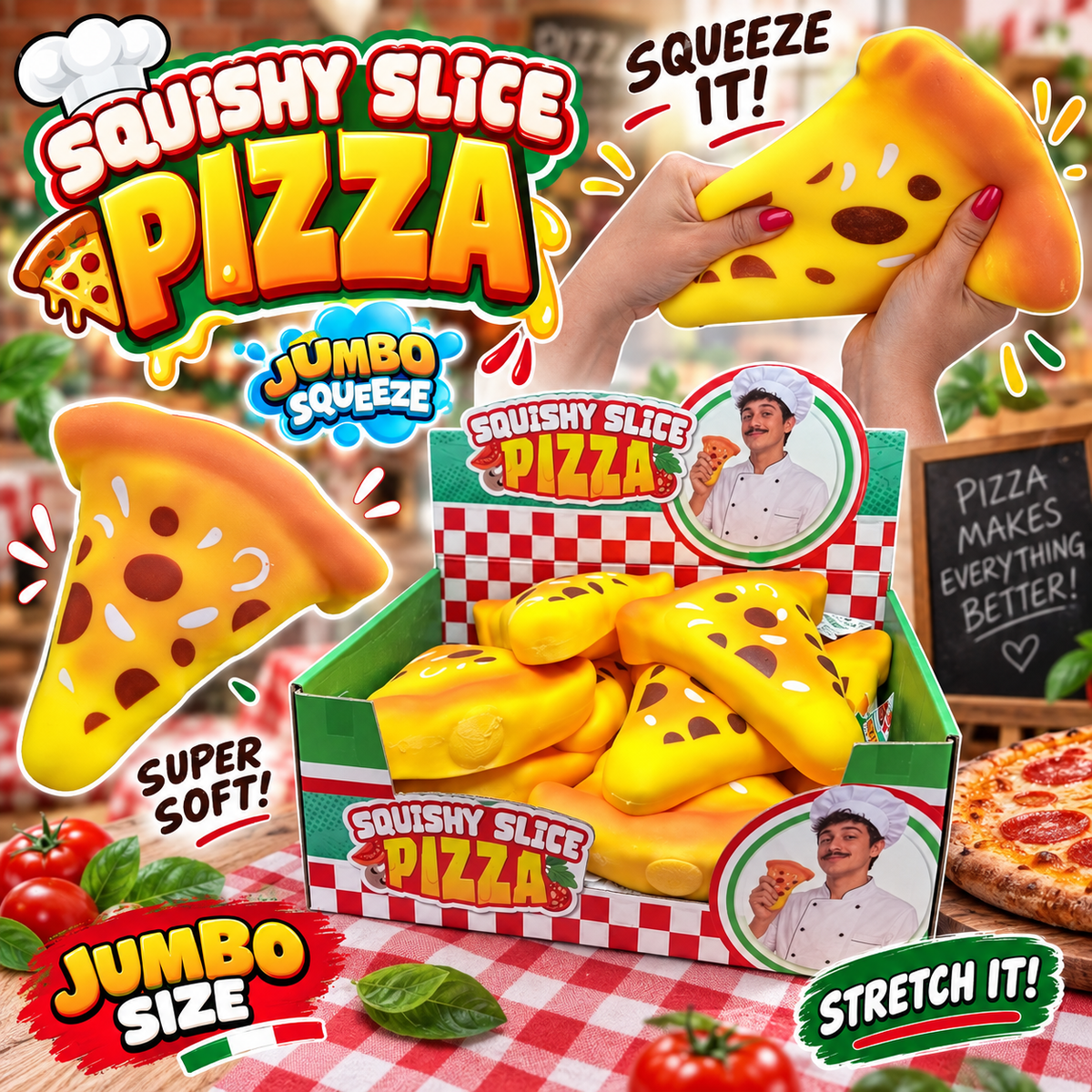 XXL Pizza slice jumbo squishy 18 cm