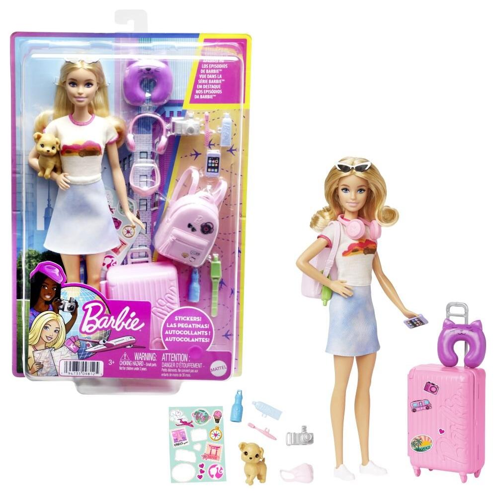 Barbie rejsesæt dukke incl mange dele