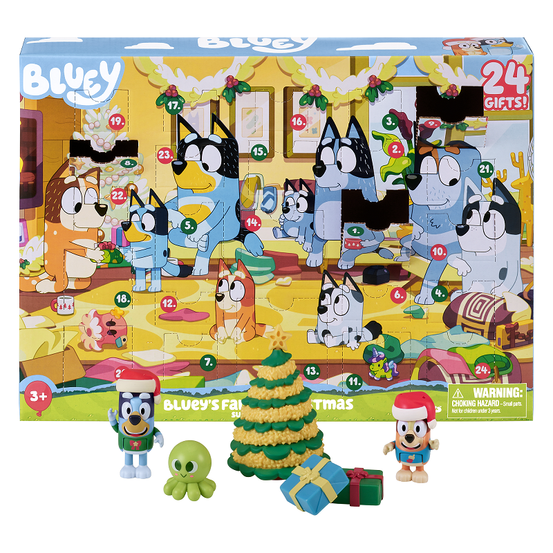Bluey julekalender med 24 overraskelser
