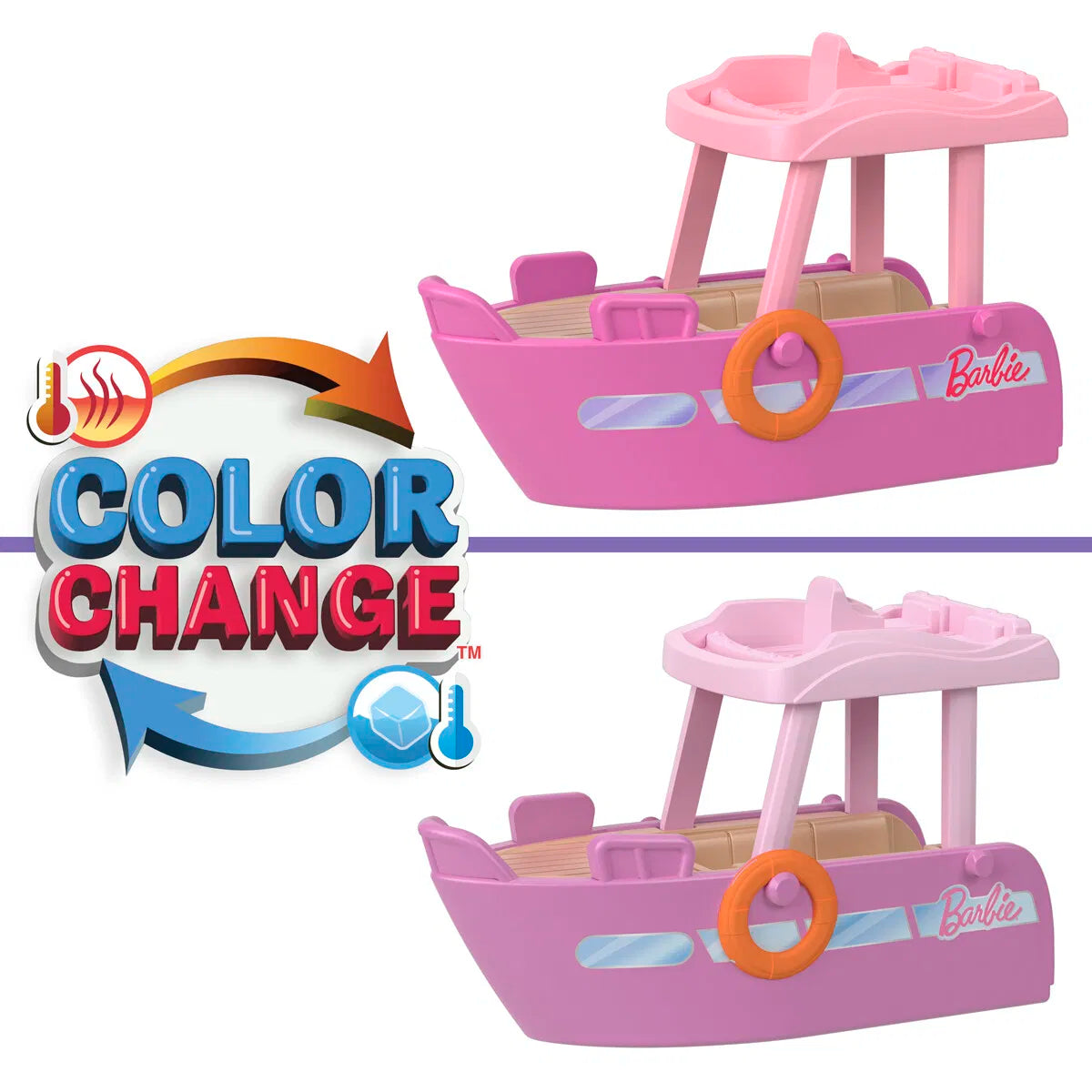 Barbie Miniland colour changing dreamboat