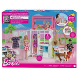 Barbie fuldt møbleret hus 32x42 cm