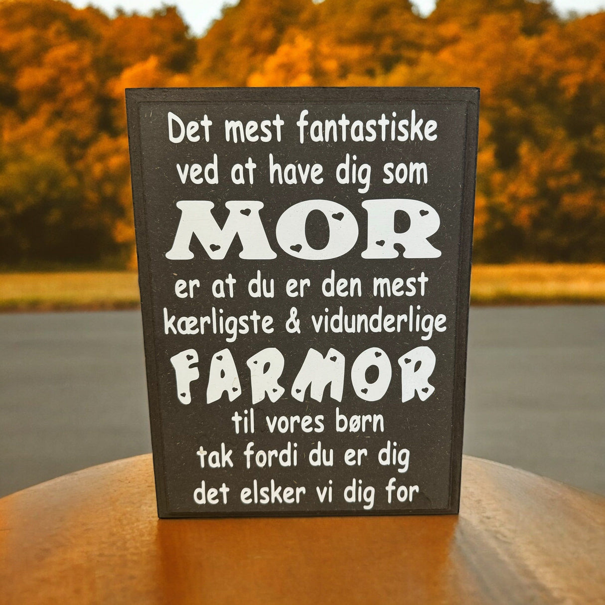 Skilt Mor/Farmor 30x21 cm