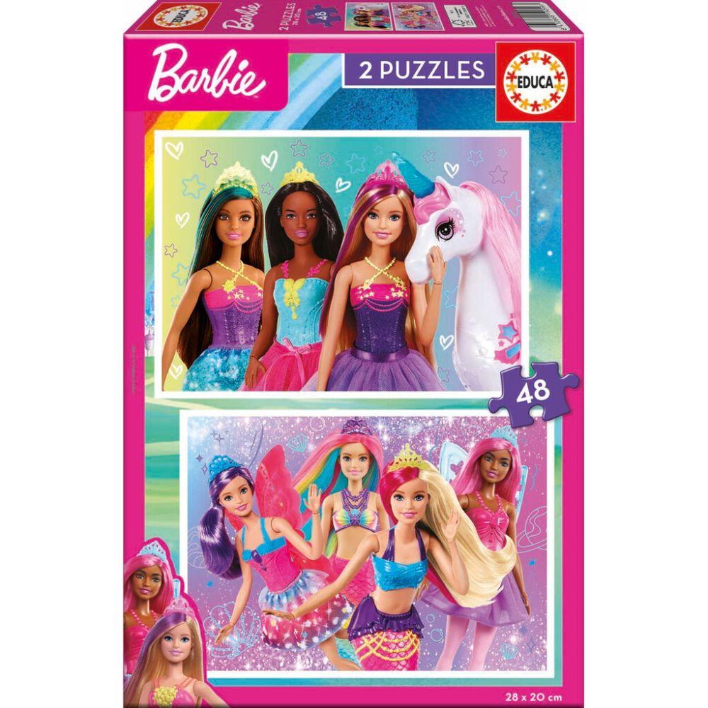 Barbie Puslespil - 2i1