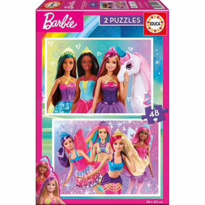 Barbie Puslespil - 2i1