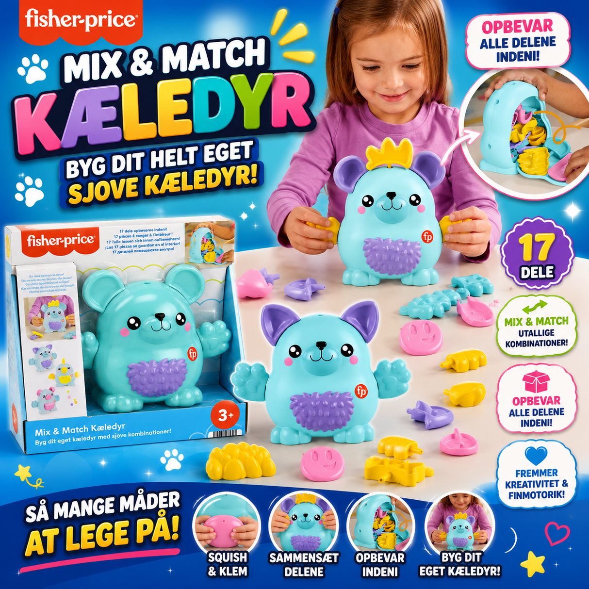 Fisher Price Mix & Match kæledyr
