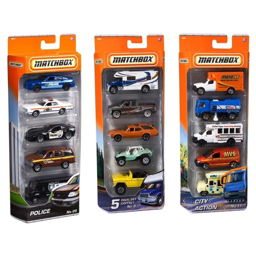 MATCHBOX Basic 1:64 5-Pack Asst.