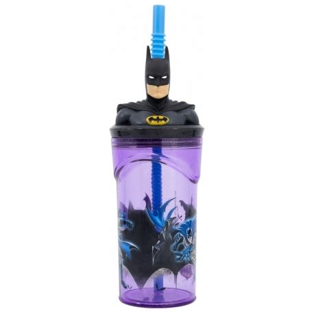 Batman 3D krus med sugerør 360ML