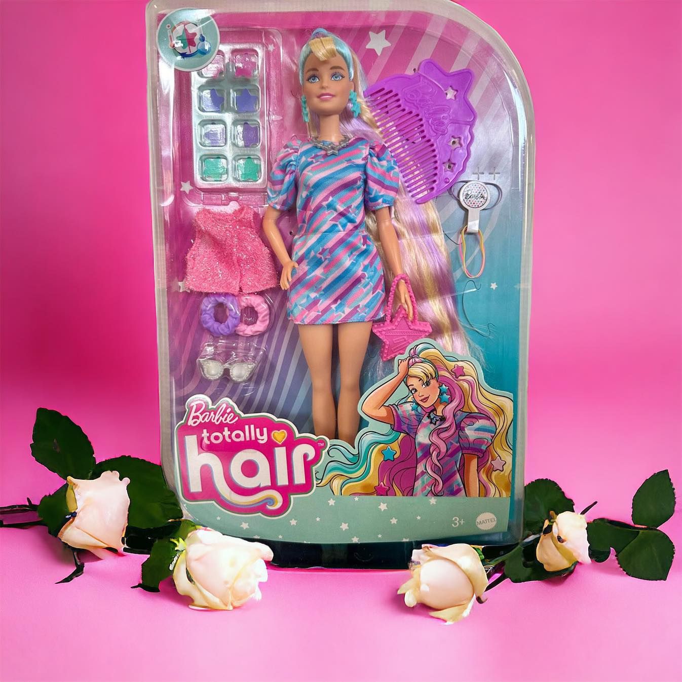 Poupée Barbie Totally Hair Look Fleuri - Mattel 32cm Poupée Barbie Totally Hair Look Fleuri - Mattel 32cm