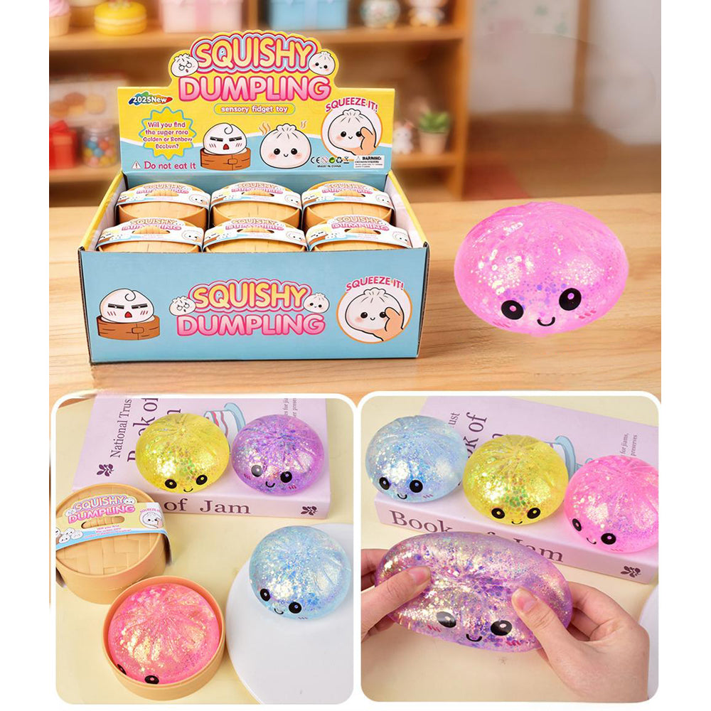 Squishy dumpling glitter 6 cm