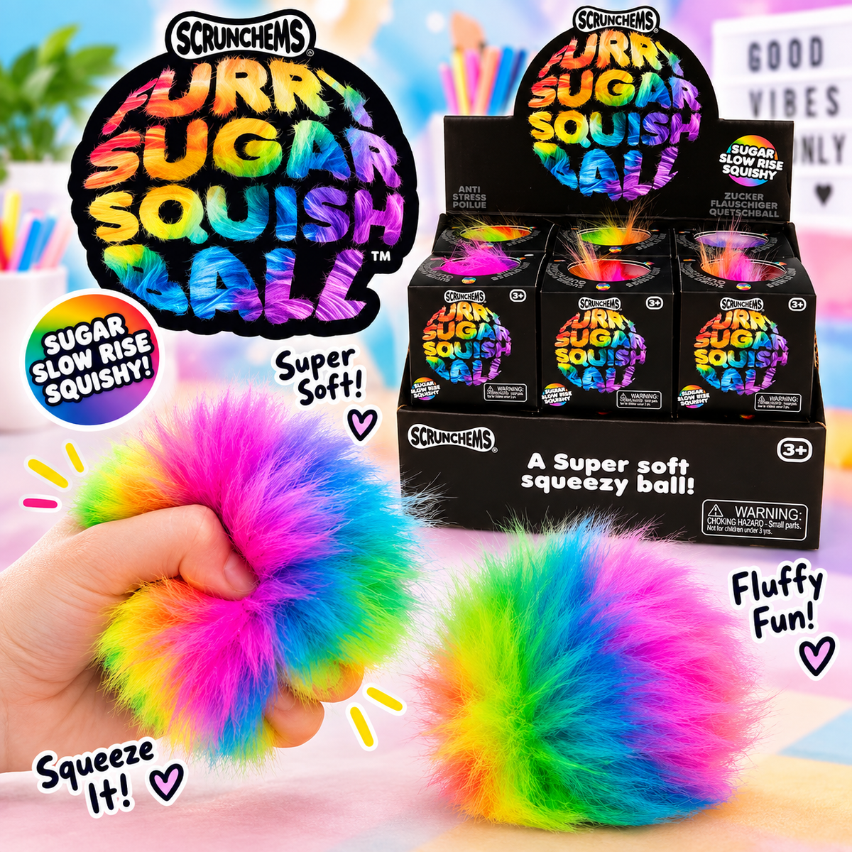 Scrunchems sugar furry ball