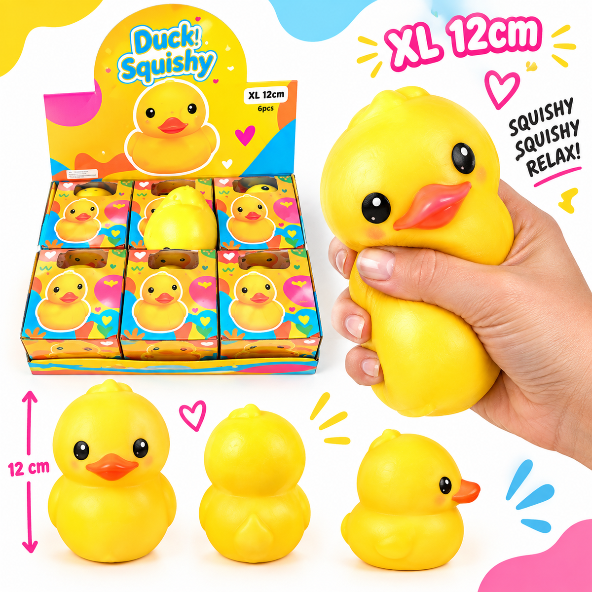 XL squishy duck 12 cm