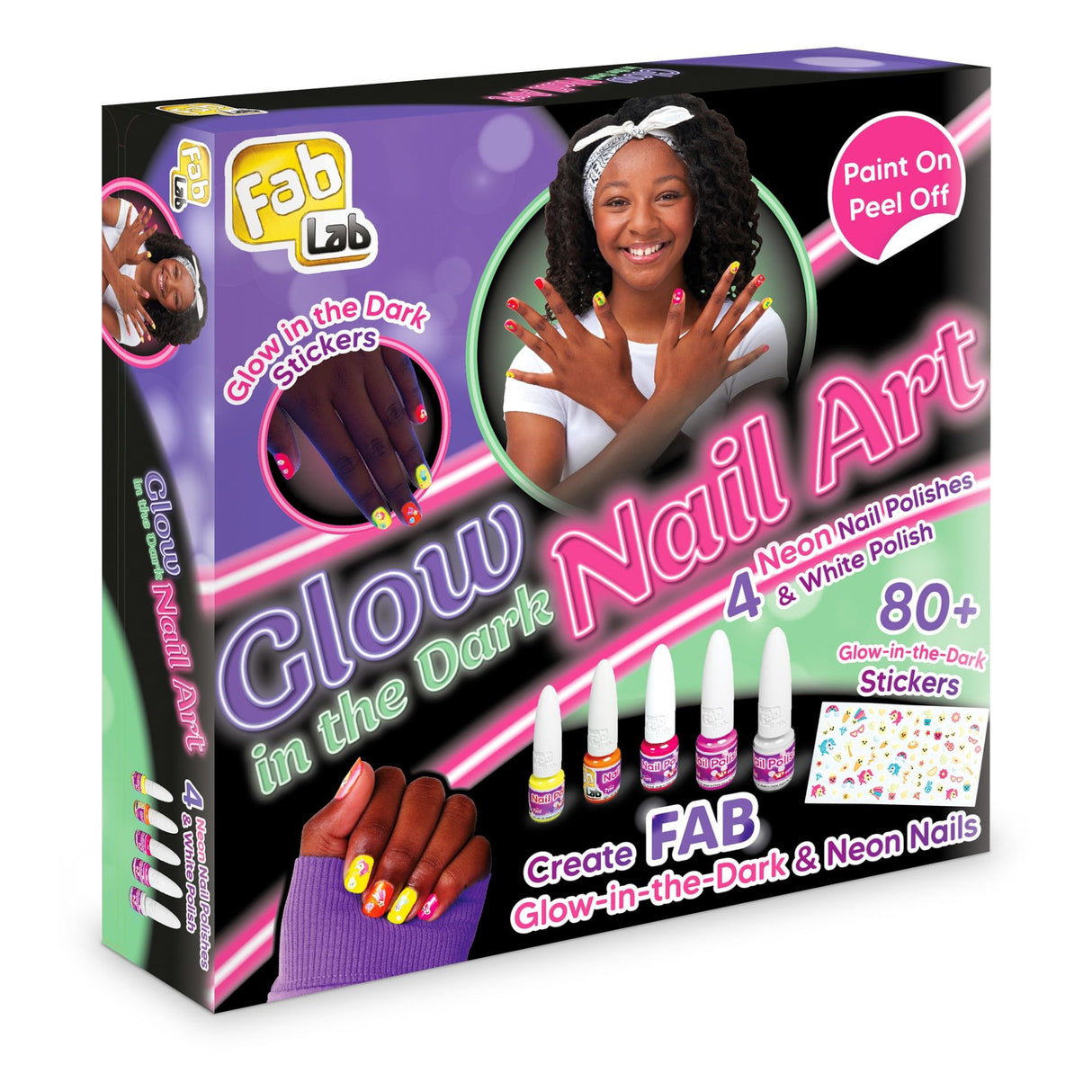 Fab Lab Nail Art Glow in the Dark sæt