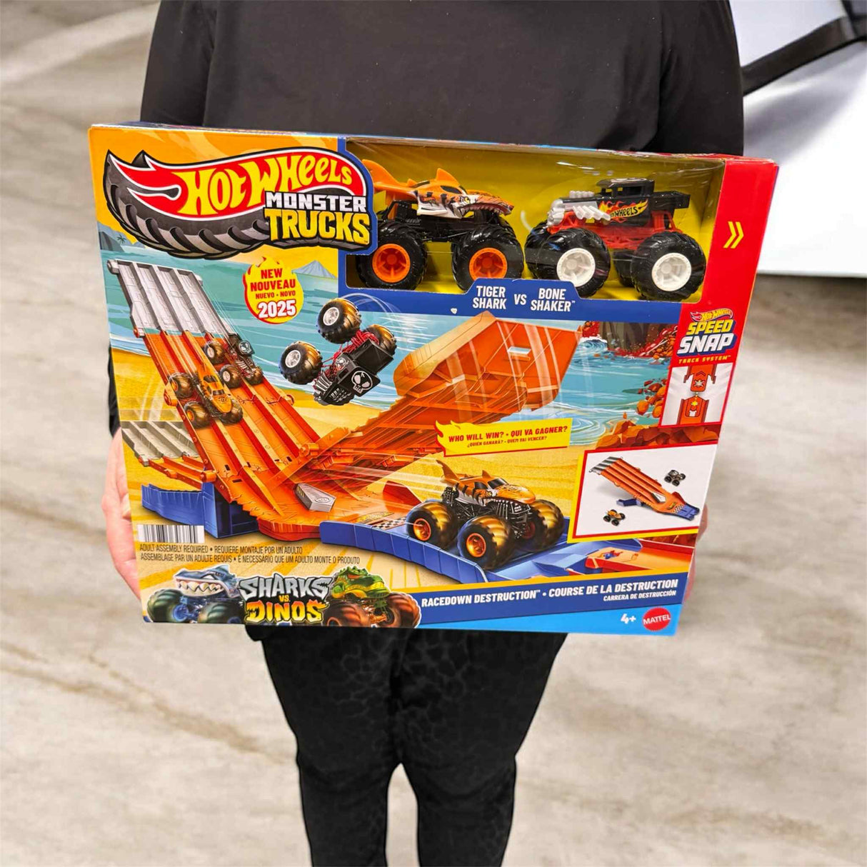 Hot Wheels Monster Trucks RACEDOWN DESTRUCTION, Monstertruck og banesæt