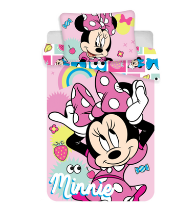 Minnie Mouse junior sengesæt 100% Bomuld