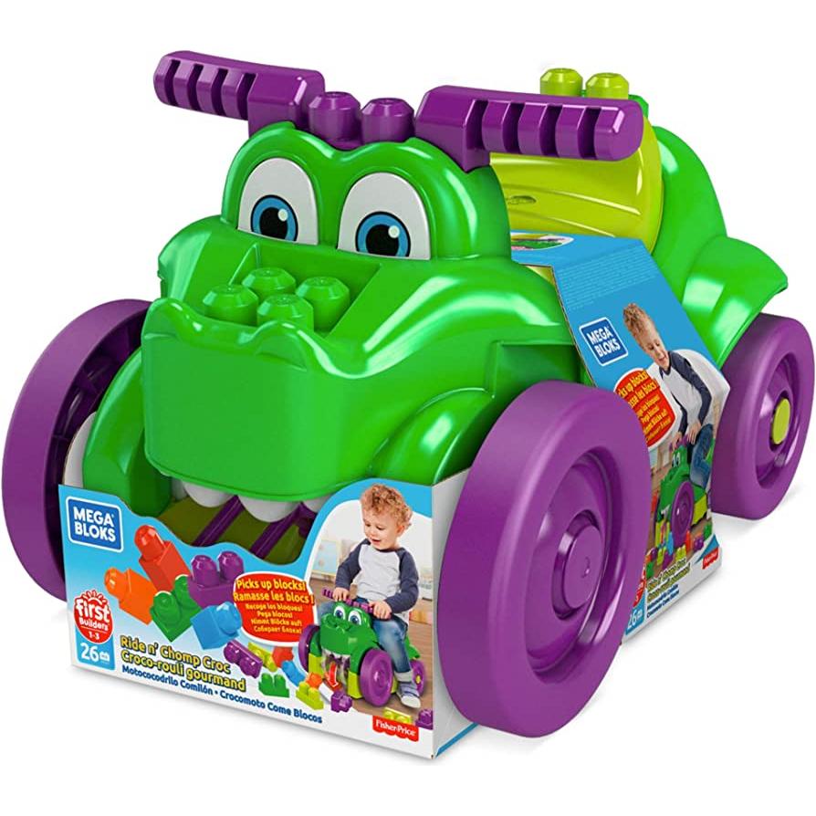 Mega bloks Dinosaur gåbil med tilhørende klodser