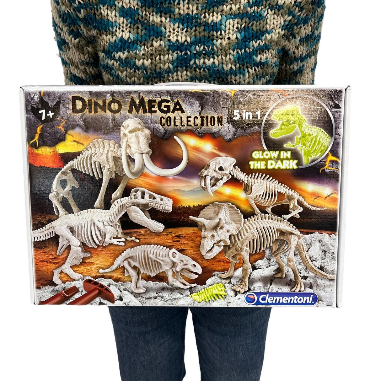 Clementoni- Dino Mega Glow in the Dark