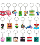 Minecraft nøglering (Assorteret model) leveres i PVC emballage 7x12 cm