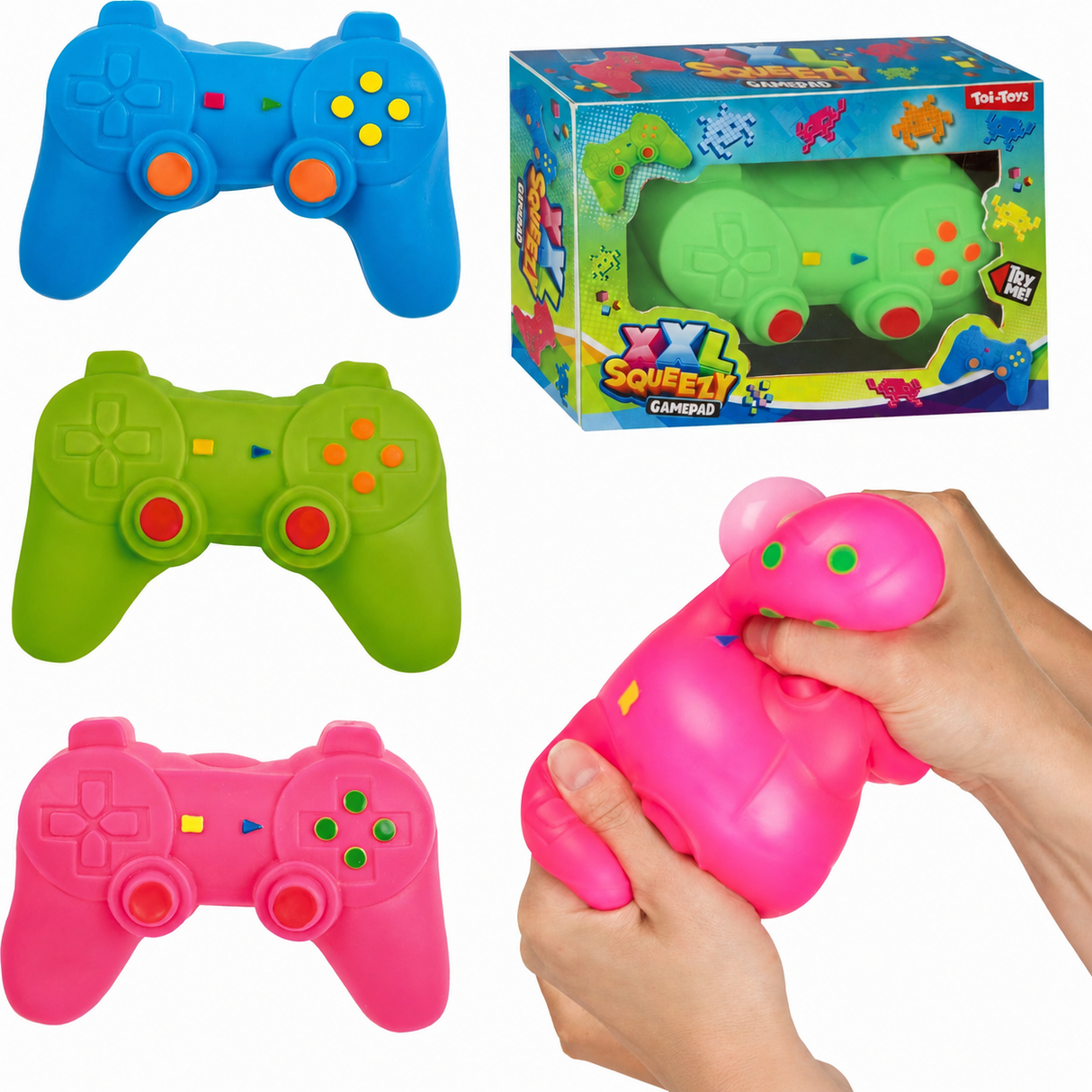 XXL Squishy controller (assorteret farve)