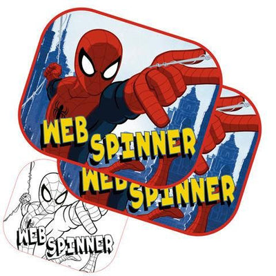 2 pack Spiderman solskærme incl mal selv plakat