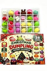 (FORUDBESTILLING) Squishy julekalender med 24 overraskelser (EU) - Kalenderen måler 29x20 cm