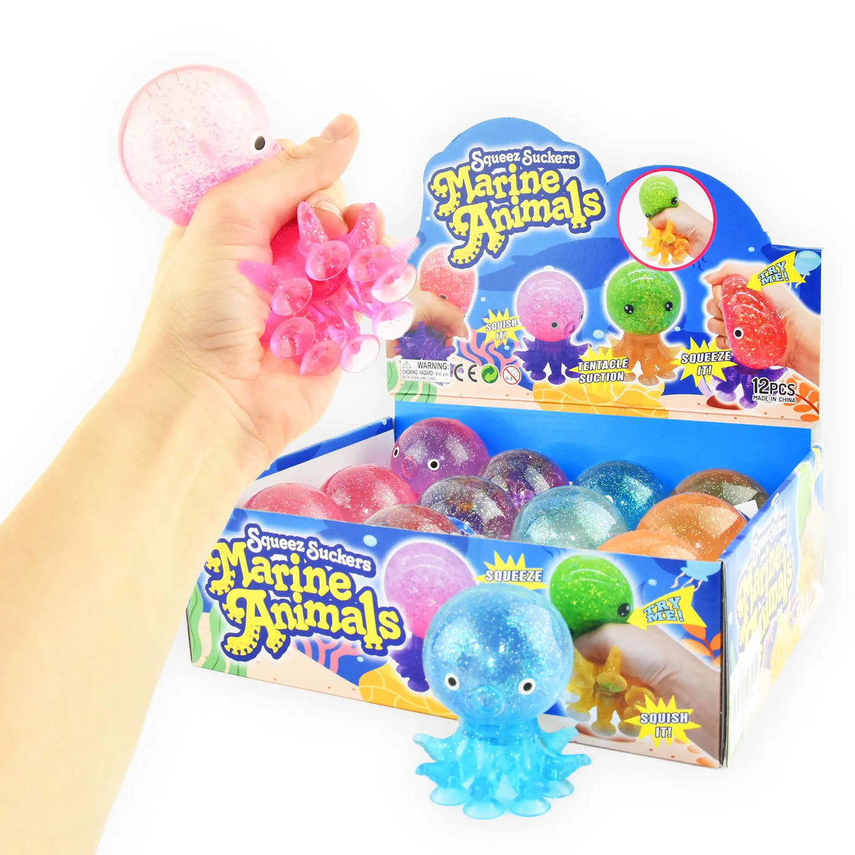 Squishy blæksprutte med sugekop