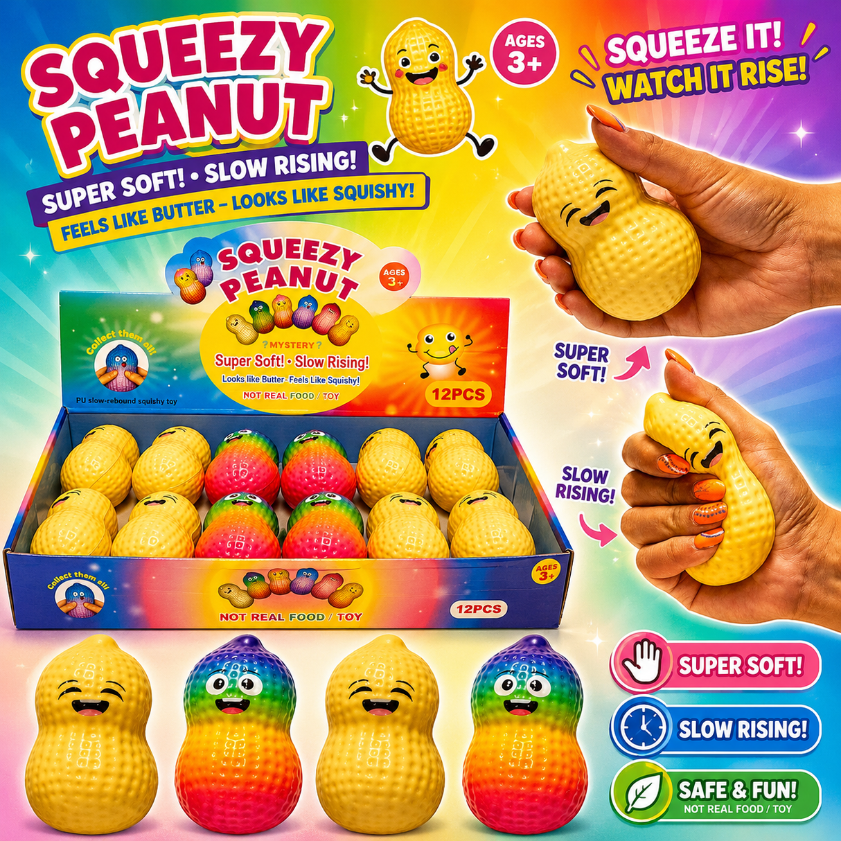Squishy Peanut 10x5.5 cm