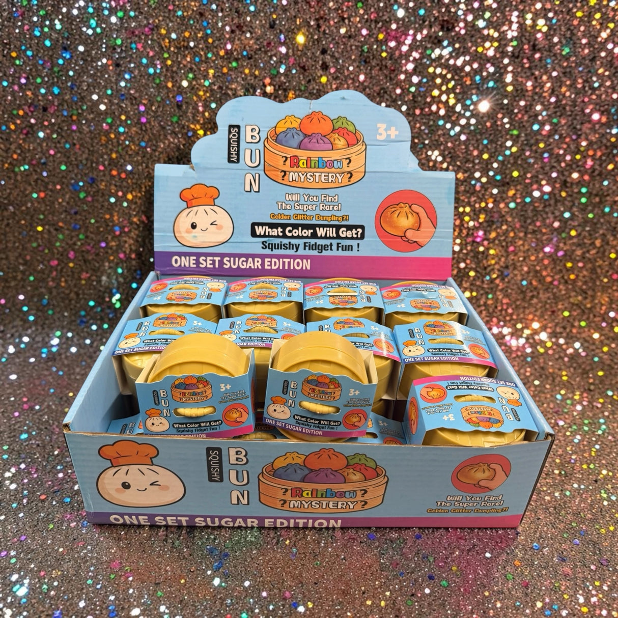Squishy Sugar dumpling glitter 6 cm