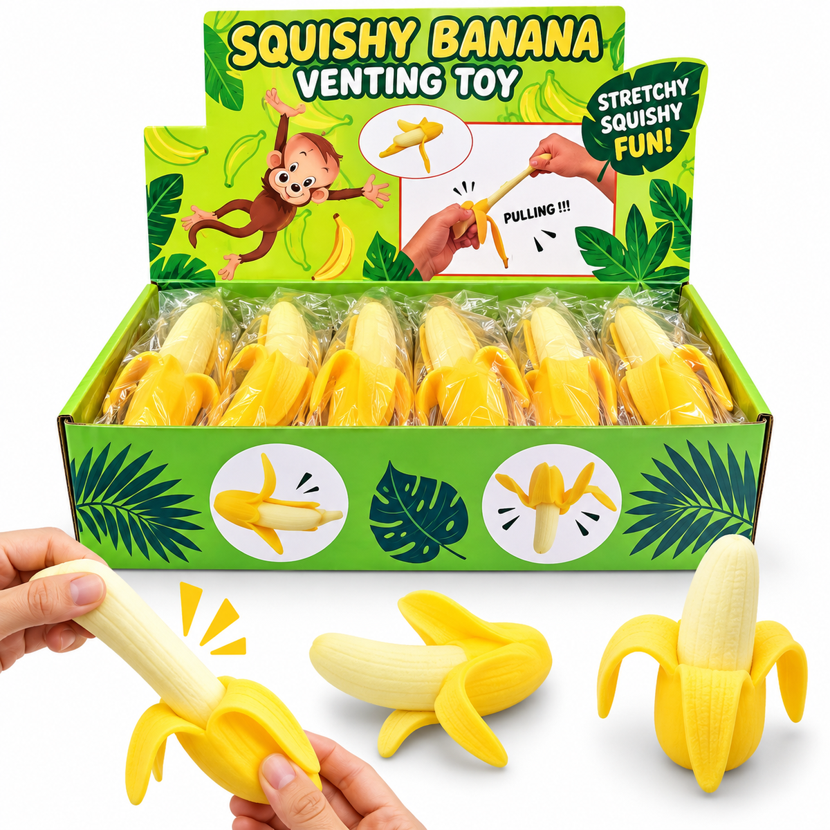 Squishy banan med skræl