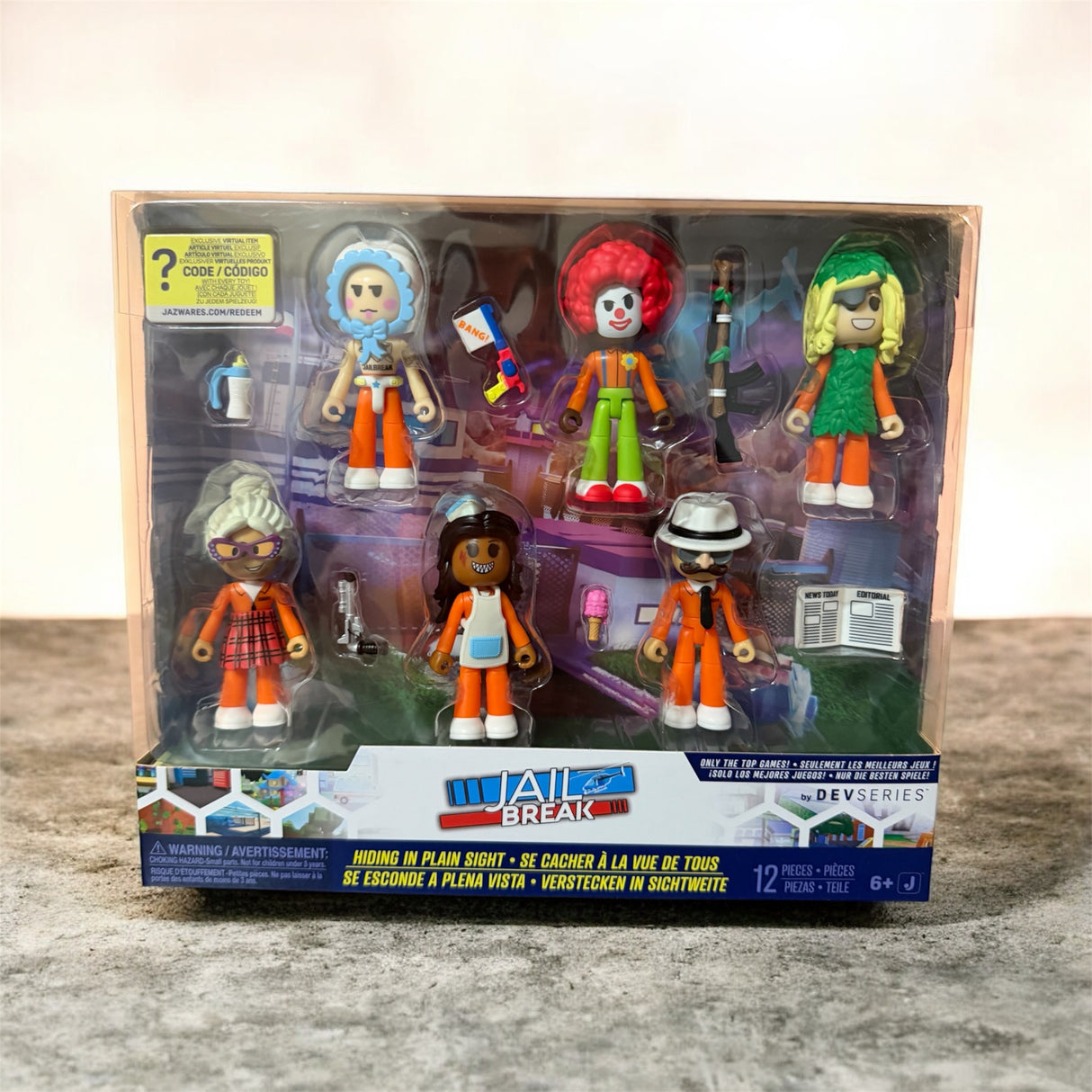 Roblox jail break sæt med 12 dele (Incl online kode)