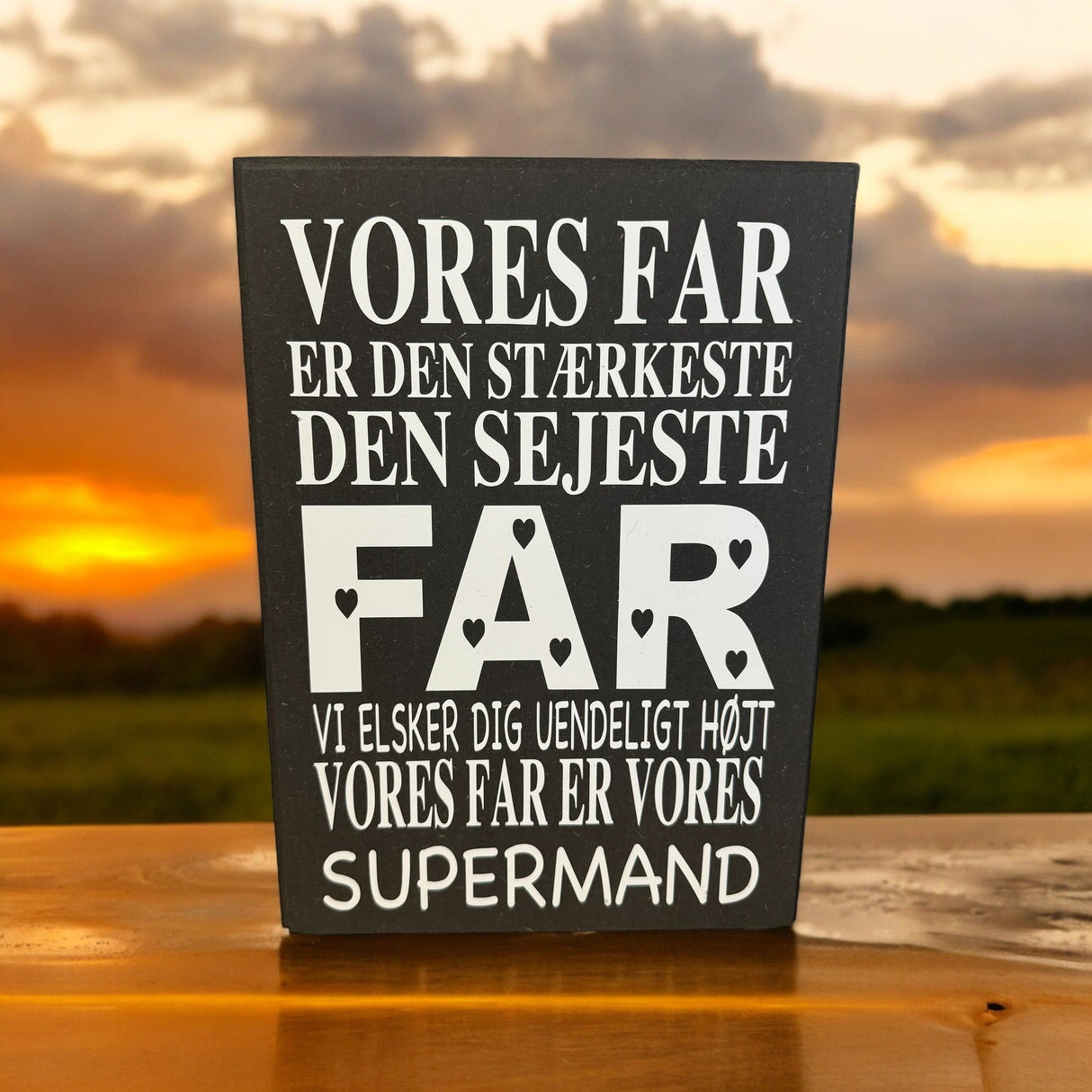 Vores far supermand 30x21 cm skilt