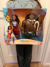 Vaiana 2 - Maui og Vaiana XL dukkesæt