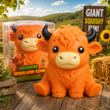 Squishy stretchy 15 cm highland cow - Strækbar op til 30 cm