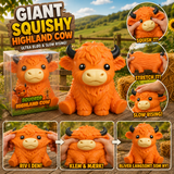 Squishy stretchy 15 cm highland cow - Strækbar op til 30 cm