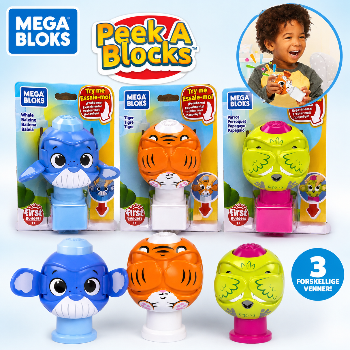 Fisher Price -Peek a Boo Mega blocks